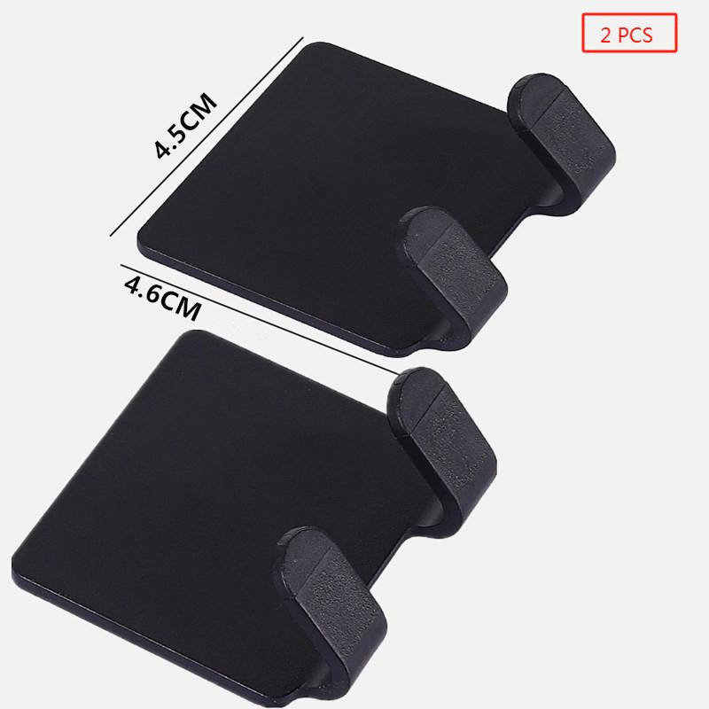 

Hook Household Black/Grey Plastic Wall Hanging Perforation-Free Strong Load-Bearing Sticky Hook Hook Razor Hook Storage Rack