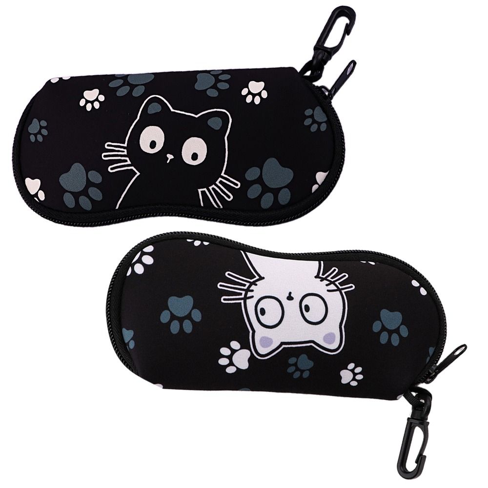 with Keyring Sunglasses Pouch Durable SunGlasses Holder Hanging Sunglasses  for Eyewear Accessories