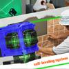 Multifunctional 12 Lines Green Light Laser Level 3 Degrees  Self Leveling Machine Rechargeable Lithium Battery Leveling
