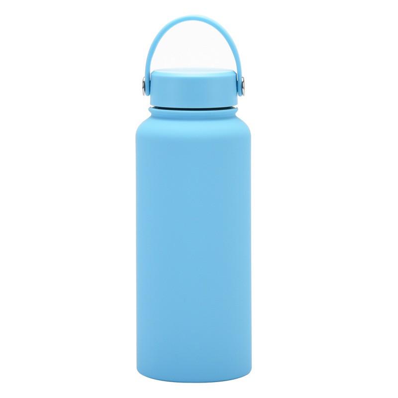 1L Stainless Steel Vacuum Insulated Water Bottle With Wide Mouth Portable Outdoor Sports Travel