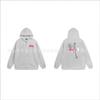 Hooded Zip-Up Sweatshirt Men Women Letter Print Loose Fit Casual Streetwear