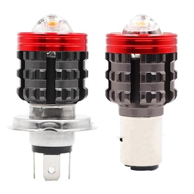 Verbesserte H4 LED-Scheinwerferbirnen Abblend-/Fernlicht 6500K Extrem Hell H4 LED-Motorradscheinwerfer Einfache Installation 4 Farben