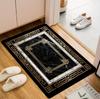 Black Gold Marble Patterned Door Mat WELCOME Rug Living Room Bedroom Entry Doormat Nonslip Floor Mat Sofa Foot Mat Kitchen Mat