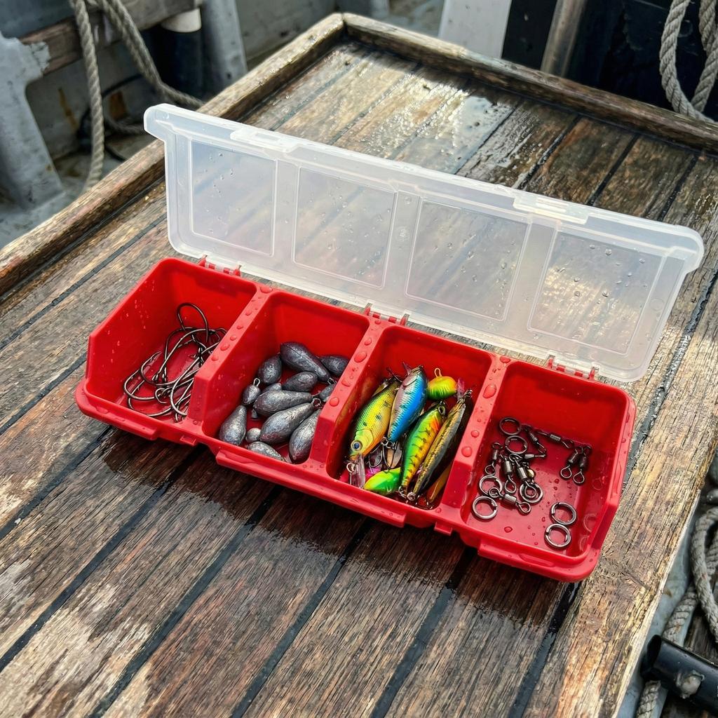 Multi-Compartment Organizer Box For Screws & Small Parts - Durable Plastic Hardware And Jewelry Storage Case