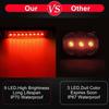LED Marker Light Red 12V Trailer Clearance & Side Marker Light – Waterproof Front Rear Marker for Truck Van RV Motorcycle (4 Pack)