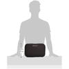 BONFORM Phiten Aqua Titanium Cushion Waist Pad S 34 x 23cm Black Memory Foam Low Back Pain Fatigue Prevention Phiten 5815-30BK