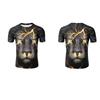 Trendy 3d Printed Lion And Tiger Men's T-shirt Comfortable Loose Fit Summer Wear
