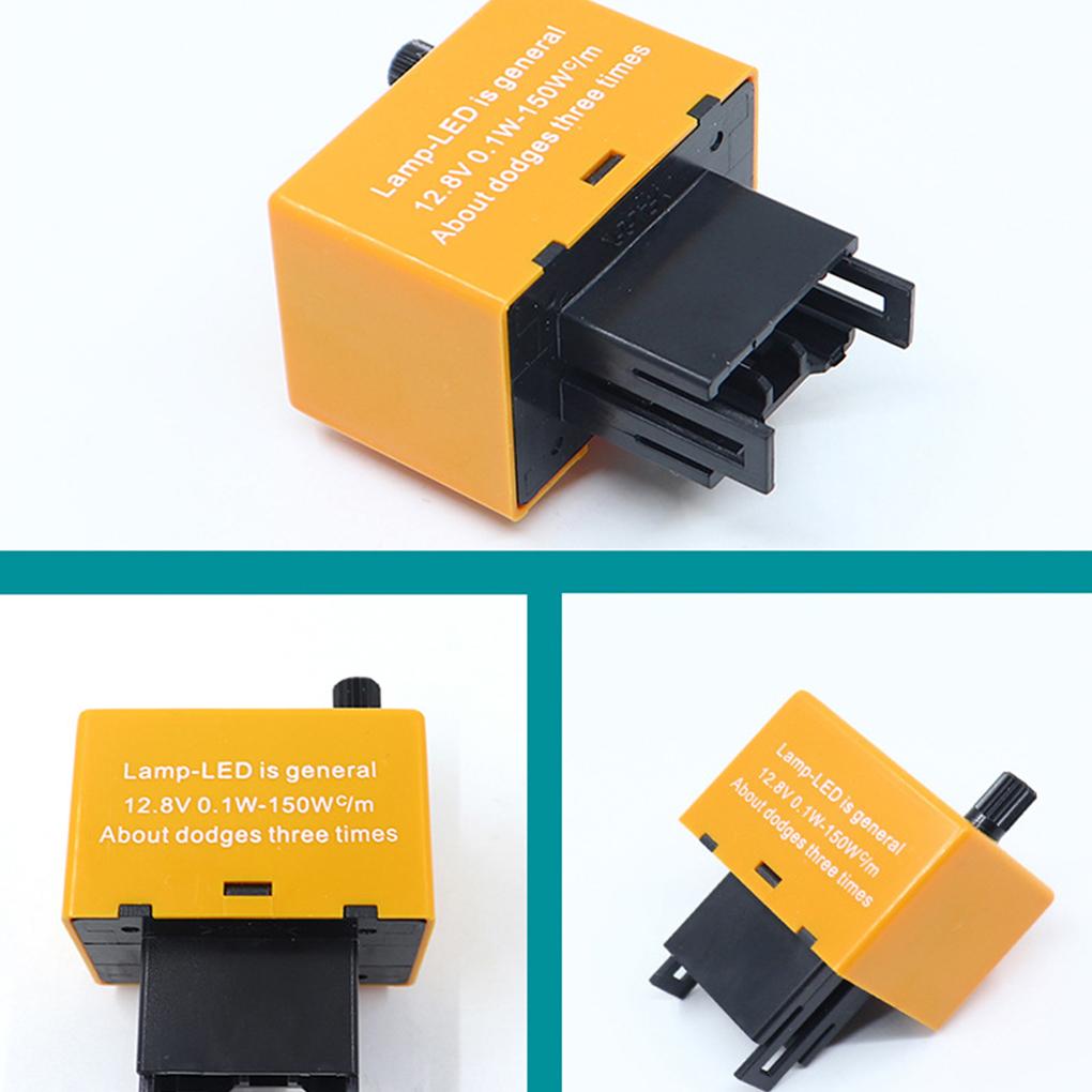 Adjustable Flash Frequency Universal LED Flasher Assembly Relay Lightweight Car Motorcycle Delay Timer Relay for