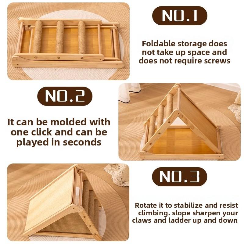 Cat Foldable Sisal Cat Scratch Board Scratch Resistant Planer Self Hi Cat Sisal Pad Grinding Claw Toys Pet Cat Supplies