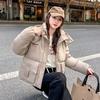Short Down Cotton Jacket Women's Winter 2025 New Korean Loose Cotton Jacket Thickened Fashion Padded Jacket Jacket