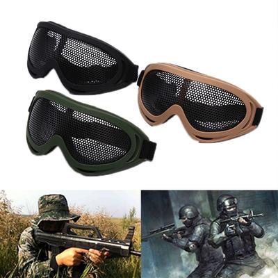 Taktické Airsoftové Lovné Kovové Síťované Čočkové Brýle Sportovní Bezpečnostní Ochranné Brýle