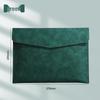 Thickened Waterproof A4 Leather File Folder with Snap Button & Customizable Logo