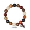 Fashionable Beaded Wrist Chain Elastic Prayer Beads Handchain Sandalwood Bangle Stylish Wristband for Mindfulness