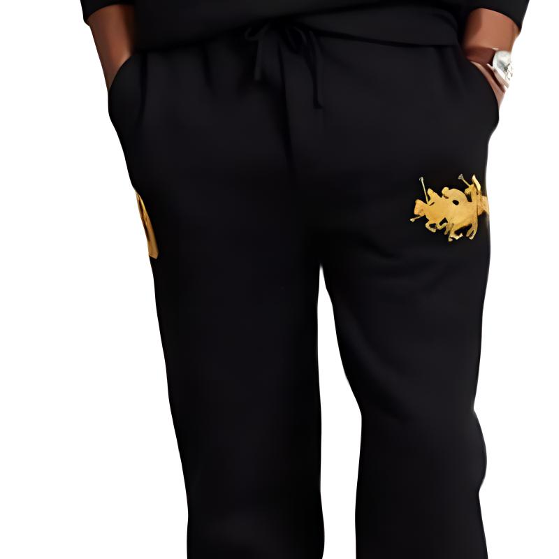 Polo Ralph Lauren FW22 Holiday Collection Fleece Jogger Pants Men Bottoms Black MNPOPNT1BQ20285-001