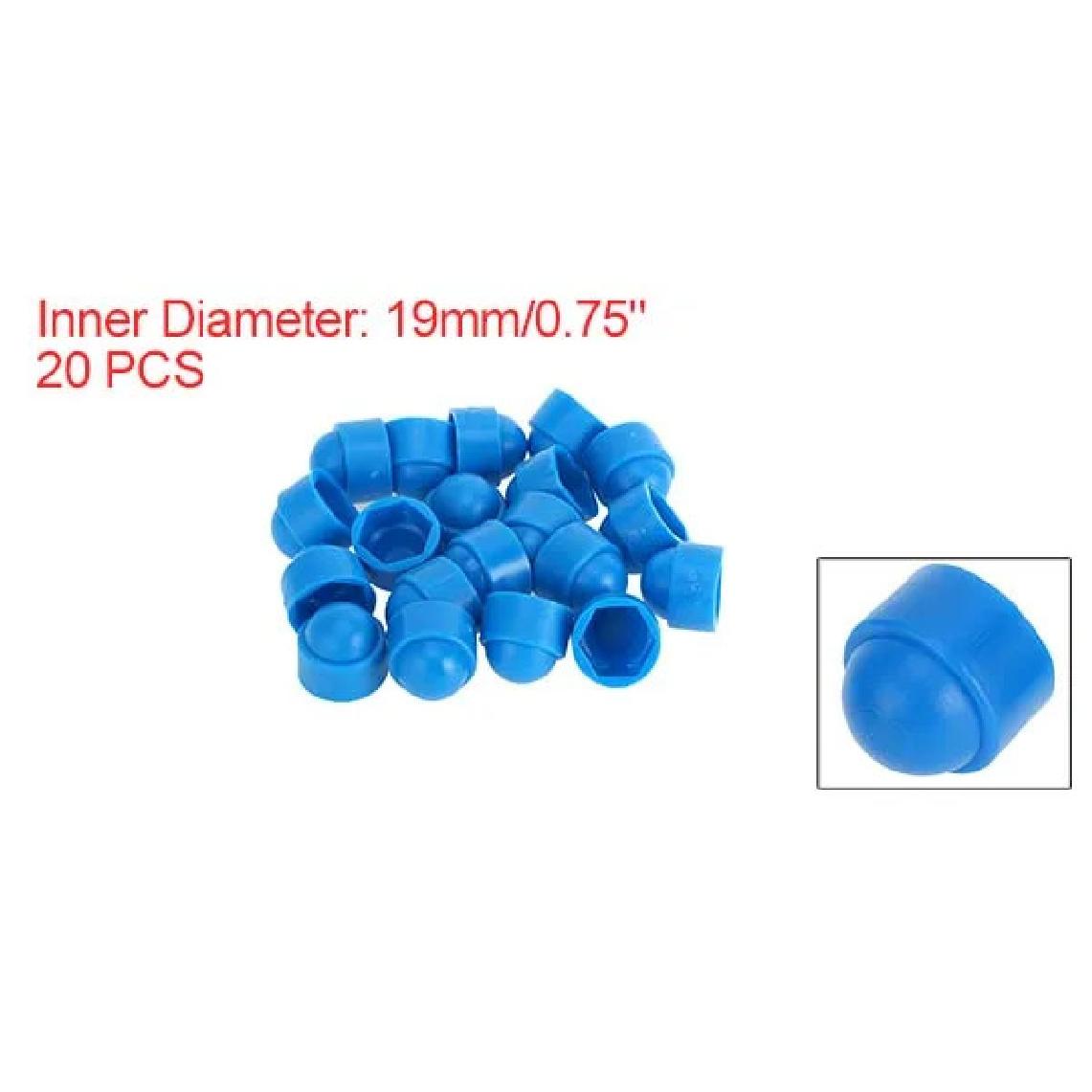 UXCELL 20pcs 19mm Wheel Lug Nut Bolt Covers Anti-Theft Screw Cap Car Hub CarTire Screw Cap Exterior Decoration