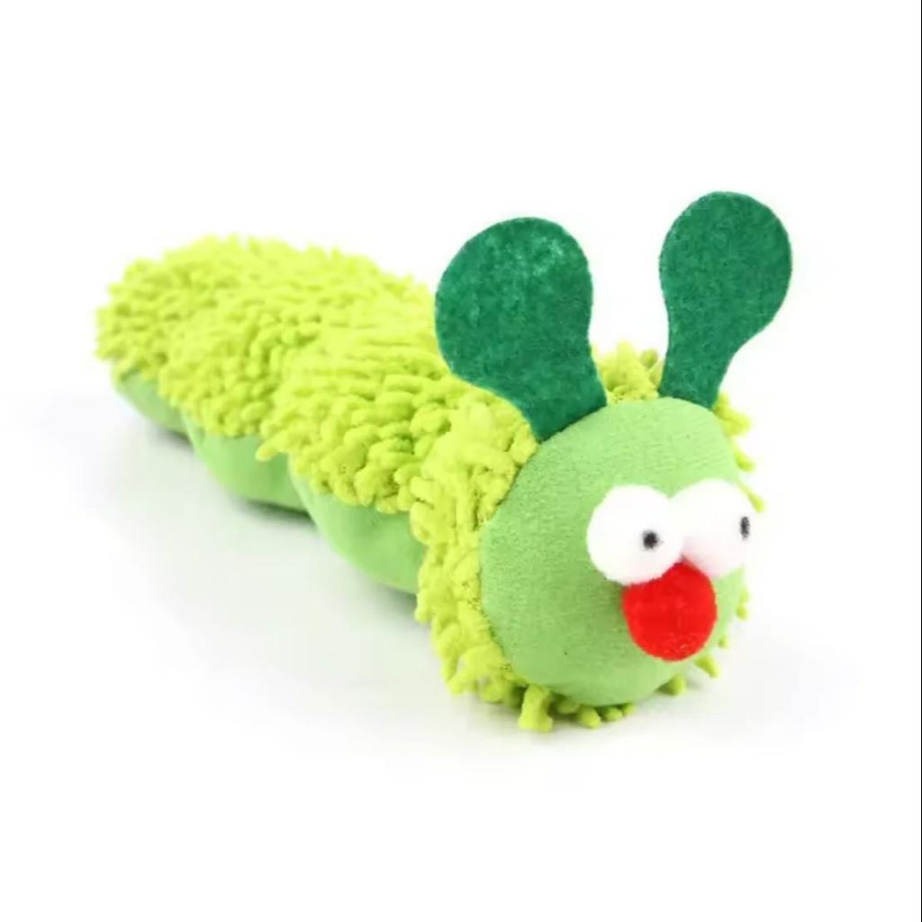 Pet Supplies Caterpillar Shaped Plush Cat Toy Contains Catnip Self Pleasure Boredom Relief Interactive Play