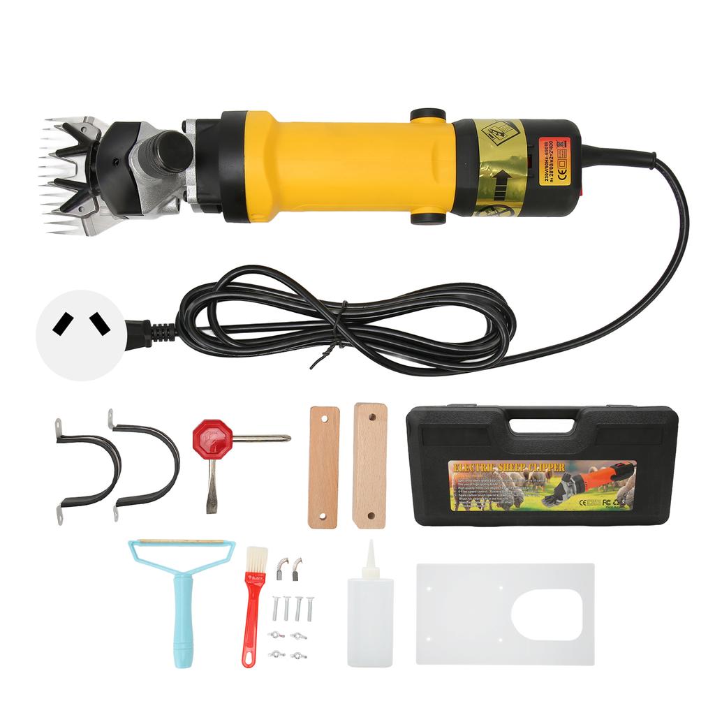 Sheep Shears 500W Motor 6 Speed Maximum 2400RPM 15.7ft Power Cord Carpet Trimmer for Home Farm