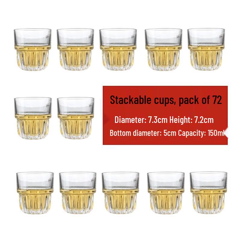 Jingbaodi Stackable Glass Shot & Baijiu Cups