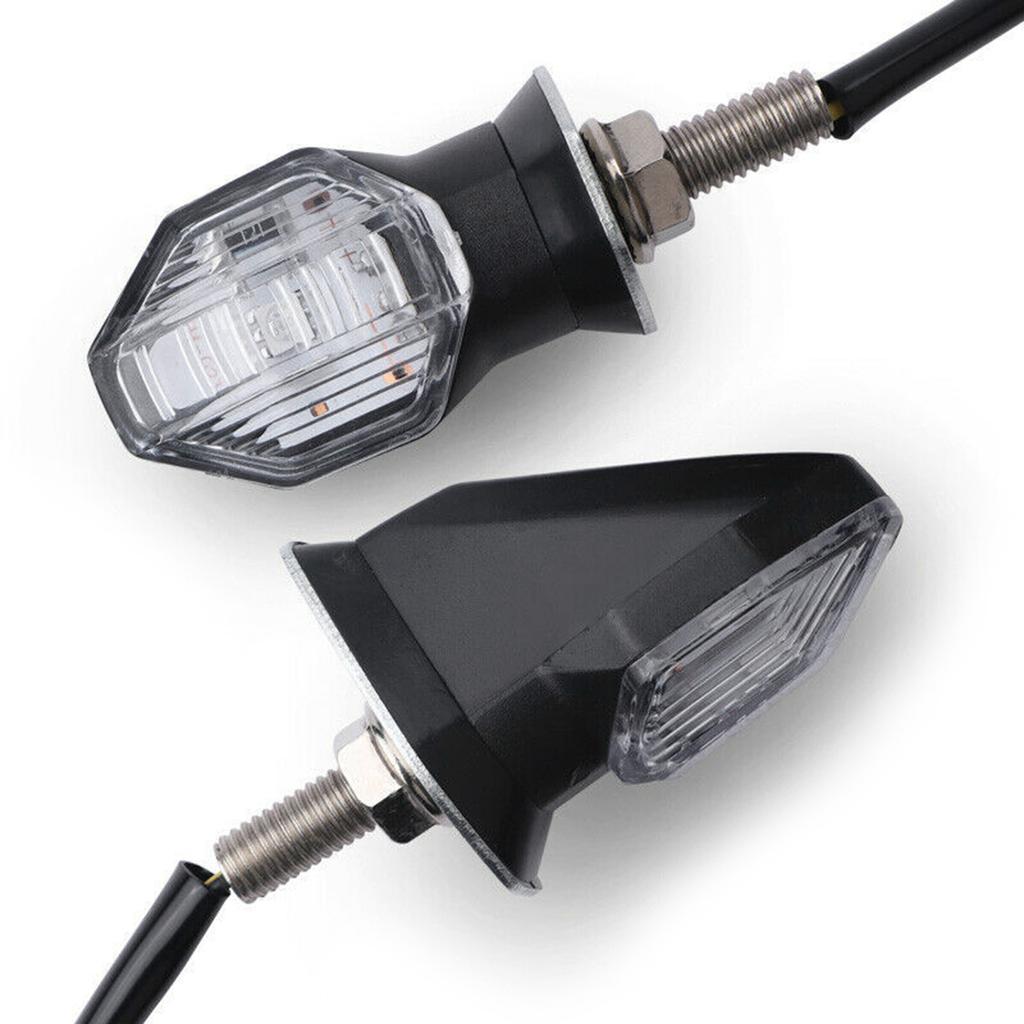Universal Motorcycle-Turn Signal Light Built-Relay Flasher Led Flowing Water Blinker-Bendable Flashing Signals-Lamp 2pcs