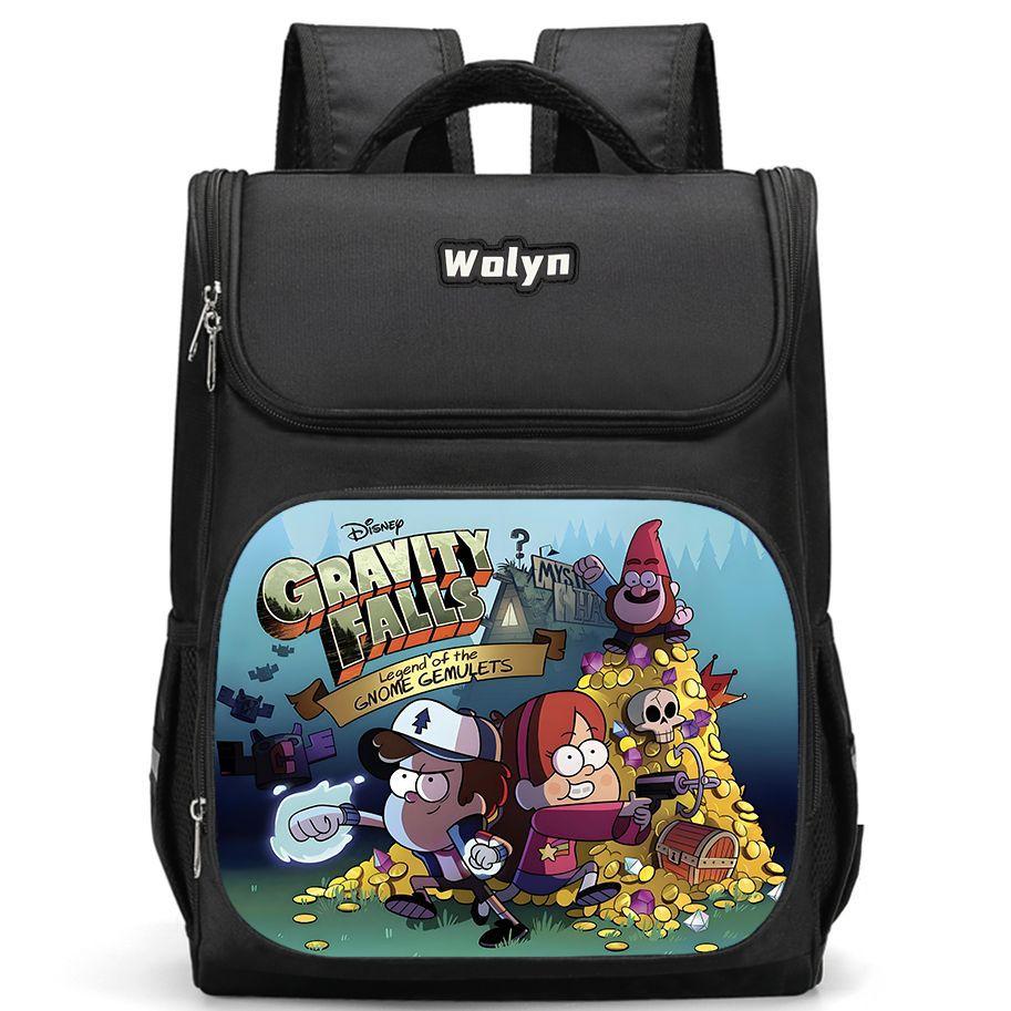 Seltsame Stadt Gravity Falls Freizeit Hochauflösender Druck Grundschüler Leichter Rucksack