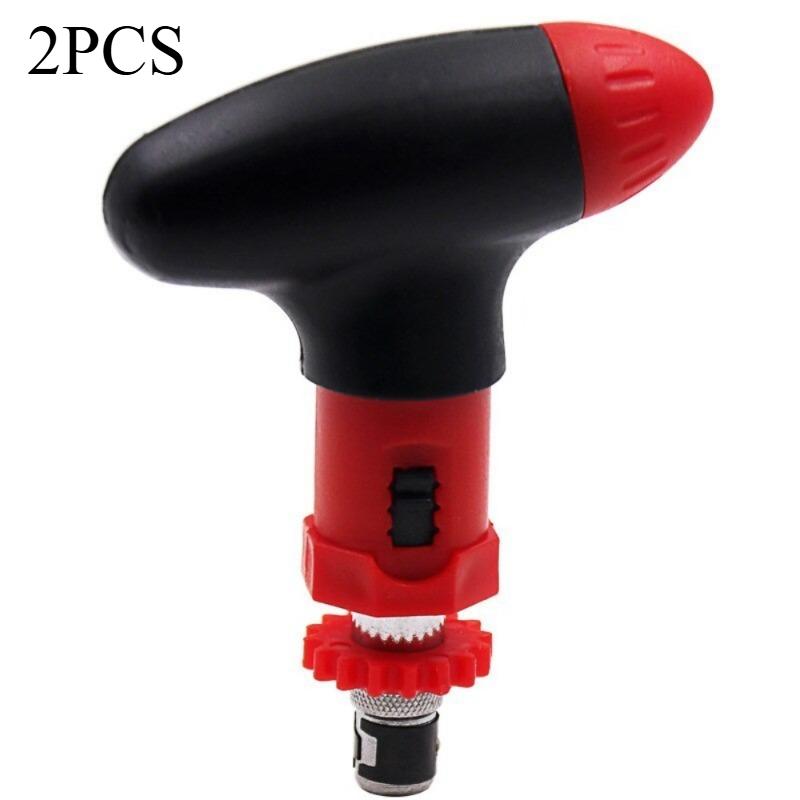 1 Stück/2 Stück Manueller T-Griff-Ratsche-Schraubendreher Schneller Schraubenanzieher Bithalter 6,35 mm Kann Vorwärts Rückwärts Drehen