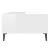  Coffee Table, White, High Gloss, 103.5x60x35 Cm