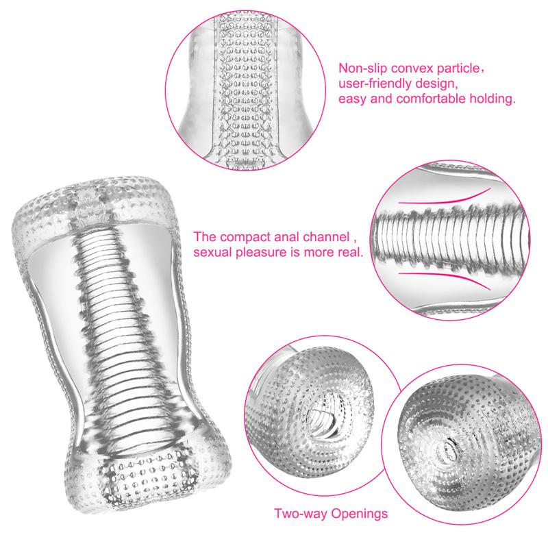 Transparent Airplane Cup Male Exercise Device Masturbation Male Training Famous Device Mold Adult Products