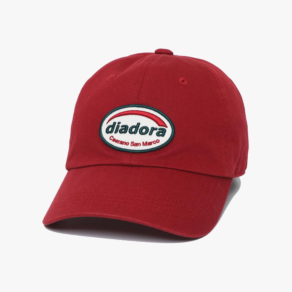 diadora Bold Cotton Ball Cap Red