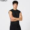 Oneck Casual Mens Incerun Sleeveless Sport Gym Slim Tank Tops
