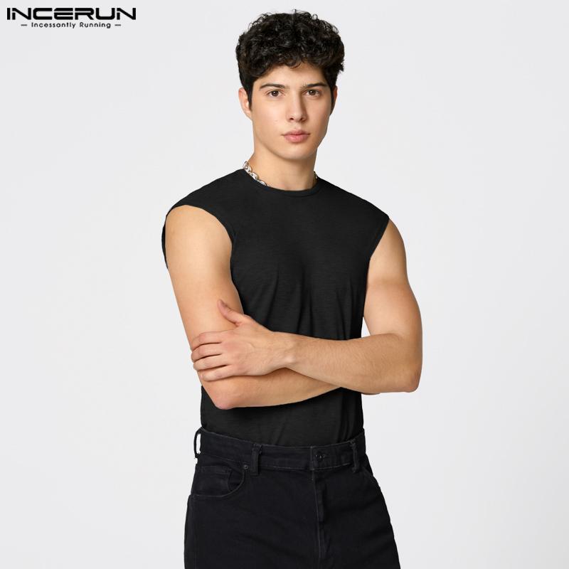 Oneck Casual Mens Incerun Sleeveless Sport Gym Slim Tank Tops