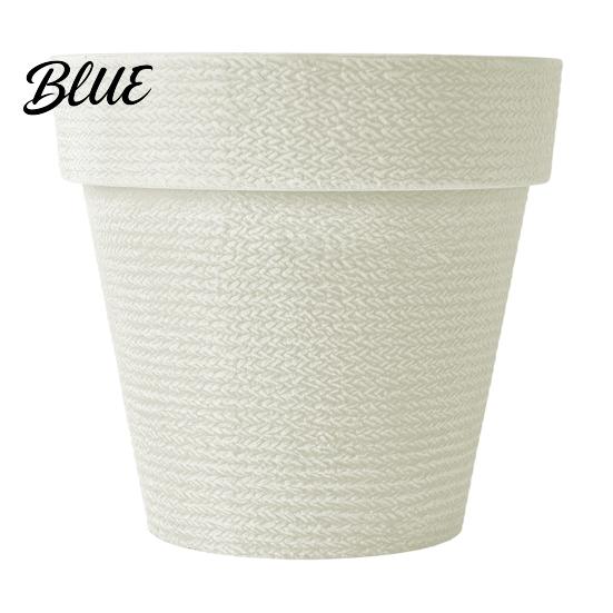 Sun Proof Anti Aging Plant Containers Round Large Planter with Drainage Hole 12 Inch Dia Stone-Look Flower Sturdy Resin Pots for Backyard Landscaping