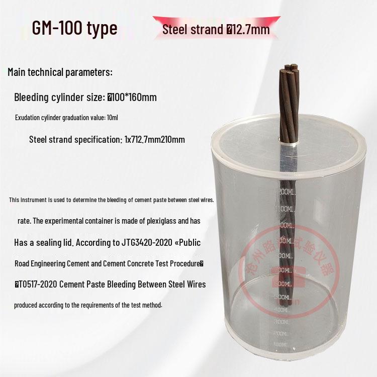 Cement Paste Bleeding Rate Tester for Concrete