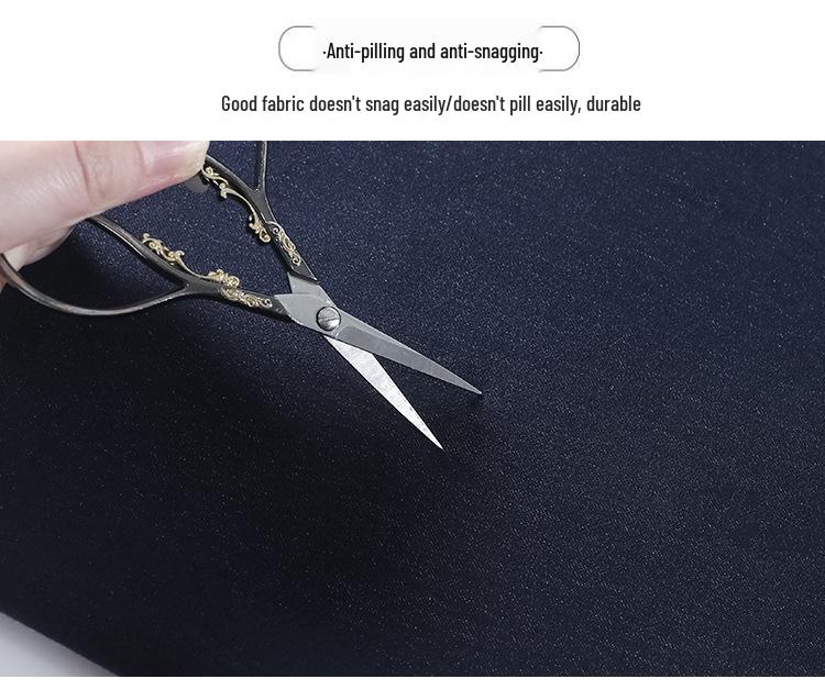 Women's High-Waisted Black Denim Wide-Leg Pants - Autumn Slim-Fit, Petite Loose, Floor-Length Casual Trousers.