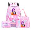 3Pcs/set Anime Demon Hunters Printed Backpack with Shoulder Bag Pengcil Case for Teenager Large Capacity Waterproof Bookbag Back To School Gift