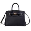 Lock Handbag Fashion Lychee Pattern Single Shoulder Diagonal Platinum