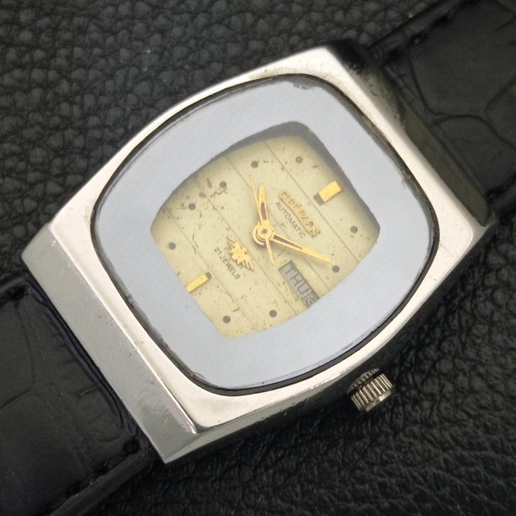 JAPAN VINTAGE CITIZEN AUTOMATIC BOY ORIGINAL DIAL WATCH a700352-5