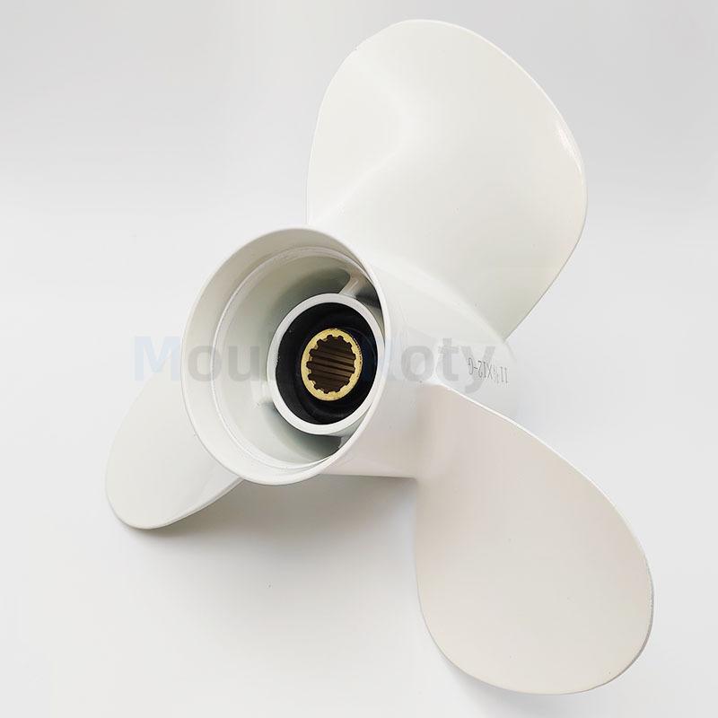 

11 3/8 X 12 Suitable for Yamaha Outboard Propeller 30Hp 40Hp 50Hp 55Hp 60Hp 13 Teeth Marine Outboard Propeller 69W-45952-00-00 белый