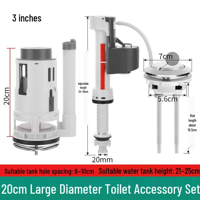 Toilet Water Tank Inlet & Drain Valve Set