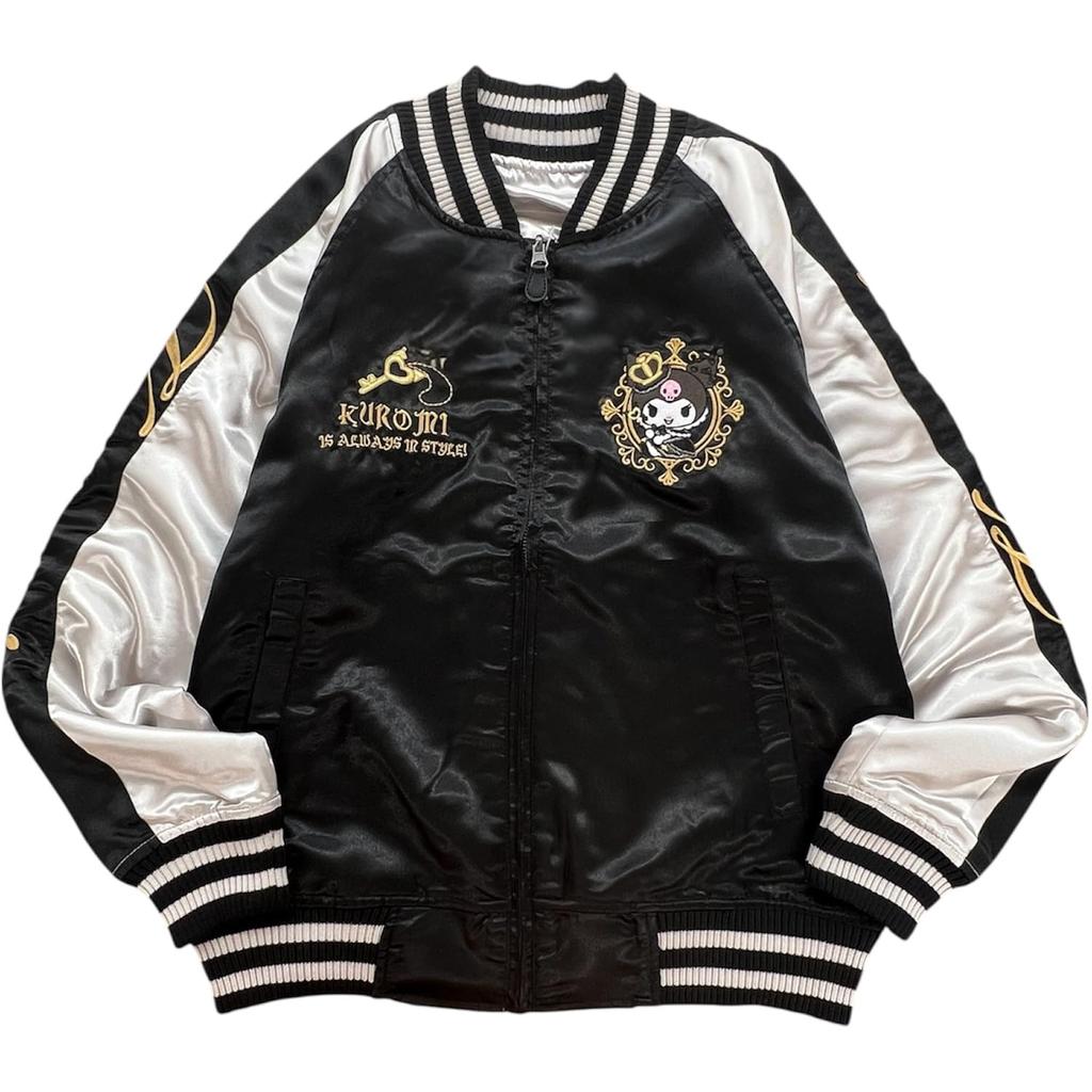 Kuromi My Melody Reversible Sukajan Sanrio Characters [Yoshida Yu] & Jacket, Fall/Winter Outerwear, Character,