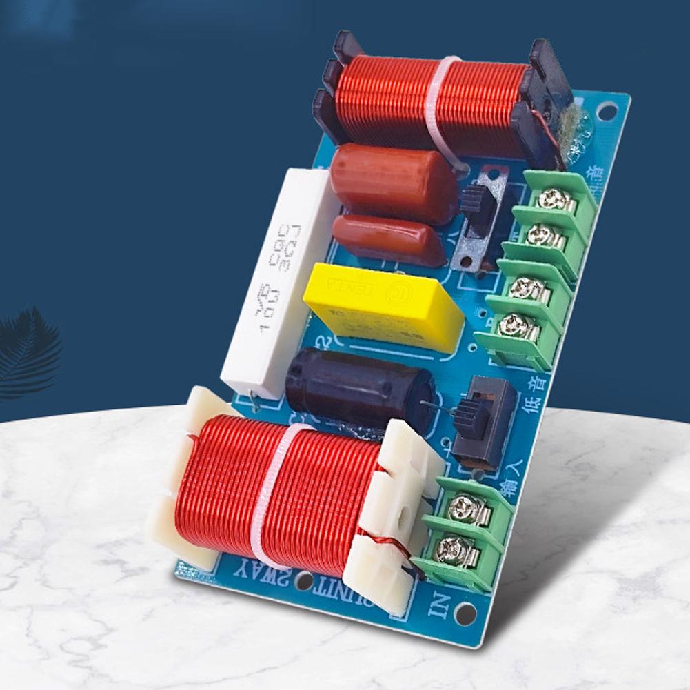 2-Way Frequency Divider Adjustable Frequency Point 250W Audio HiFi Filter Circuit Board Home Theater Audio Modification