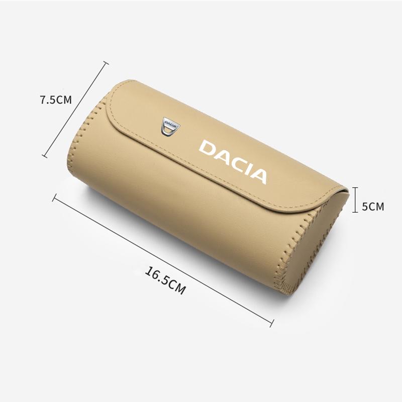 Car Mounted Eyeglass Case, Car Storage, Sunglasses Holder For Dacia Duster Logan Sandero Lodgy Dokker Stepway Mcv 2 Solenza Largus
