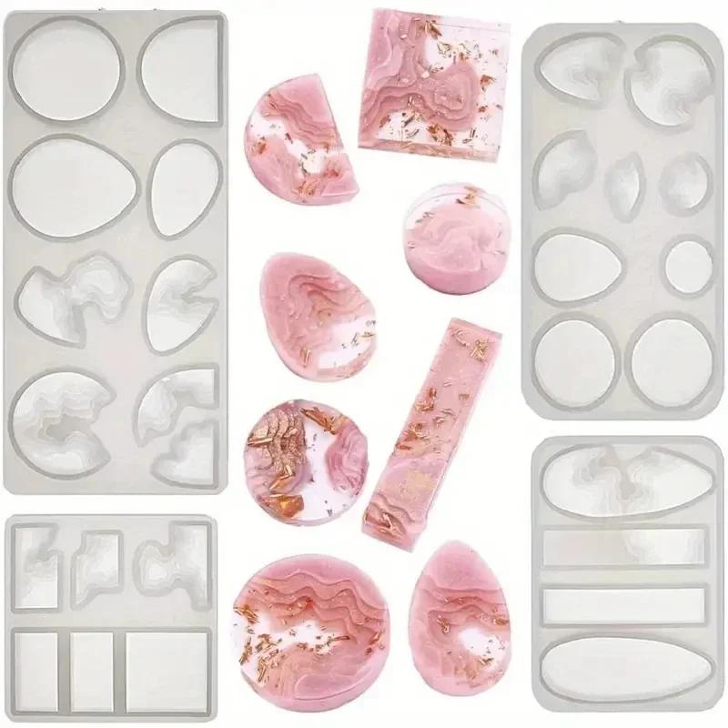 Top Quality Island Resin Pendant Molds,Ocean Themed Style Silicone Epoxy Molds for DIY Jewelry Pendant Necklace Keychain Jewel