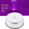 Colorful Light LED Display Base Silver LED Display Stand Rotating Crystal Display  For Jewelry