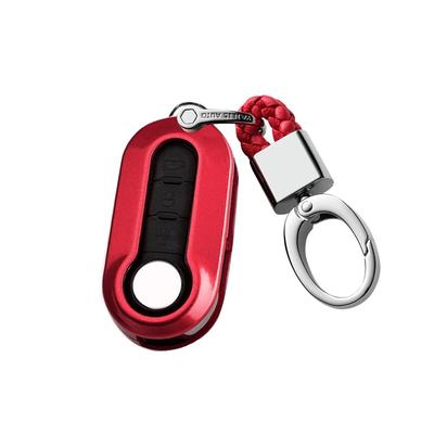 SANRILY Key Case, Key Holder, Key Cover, Key Protection, Compatible with Fiat 500/500C/500L/500X, Anti-Falling, Scratch-Resistant, Stylish, ABS