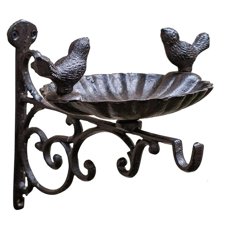 

[S.T.S.G] gardening object bracket garden garden bird ornament iron antique garden objects decoration figurine (Little bird plate)
