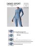 European & American Long Sleeve Zipper Bodysuit - Hip-Lifting Fitness & Yoga Pants for Women In Black