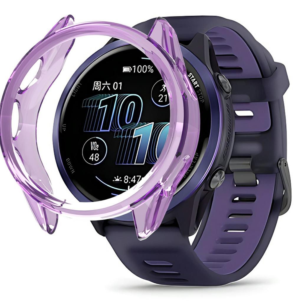 Pro Garmin Forerunner 570 42mm Ochranné pouzdro na hodinky TPU dutý kryt