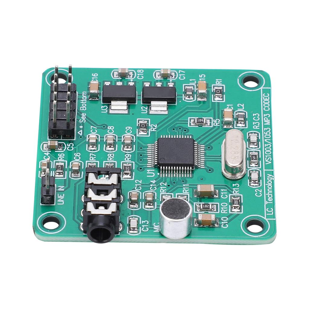 Audio VS1003 Module Voice Decoding Board Onboard Microphones for MP3 MP3+V WMA WAV MIDI SP-MIDI