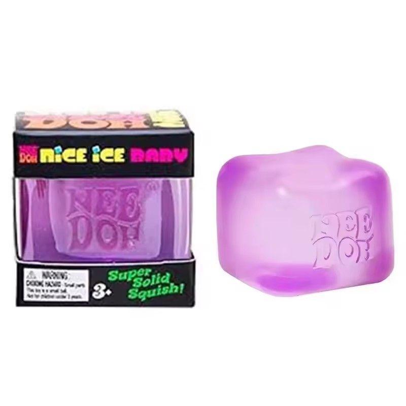 

Needoh Nice Cube Sensory Stress Reliever Fidget Tool for Anxiety & Focus Desk Sensory Cube for Adults & Kids фіолетовий