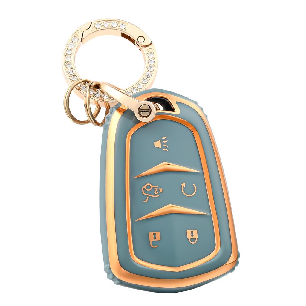 Premium Soft TPU Key Fob Cover Case Shell for Cadillac Escalade CTS XTS ATS STS XT4 XT5 CT6 SRX Smart Key Holder Car Accessori